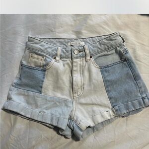 PacSun Two-Tone Denim Jean Shorts